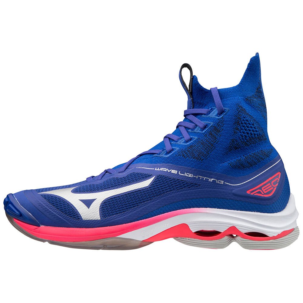 Tenis Para Voleibol Mizuno Wave Lightning Neo Para Mujer Azules/Rosas Plateados 7359120-VO